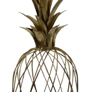 Ananas métal doré