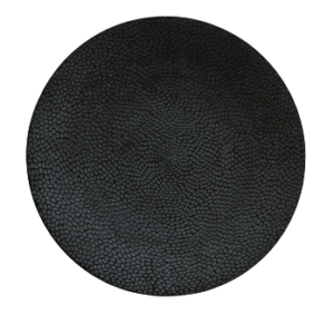 Assiette plate noire