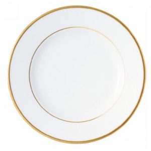 Petite assiette plate liseré doré