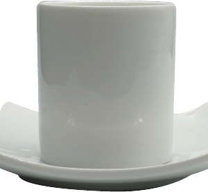 Sous-tasse blanche pagode