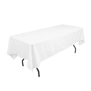 Nappe rectangulaire blanche